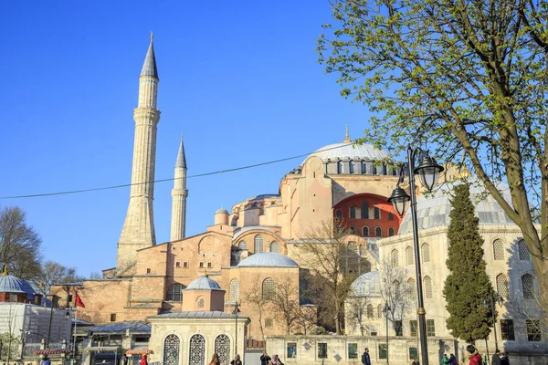 Istanbul/Turkey-04.03.2019:Exterior of Hagia Sophiya,Aya Sofiya Stock Photo