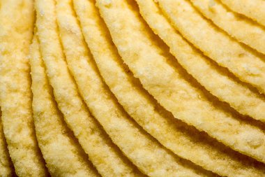 patates cipsi doku yakın çekim . makrofotoğrafçılık