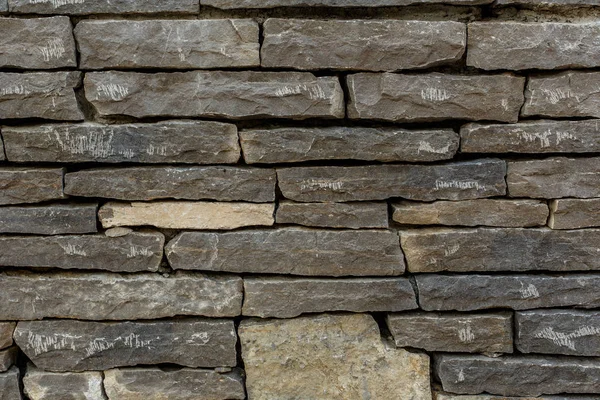 La textura de la pared de piedra, hizo un aspecto antiguo  . —  Fotos de Stock