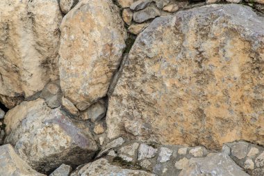 Eski taş duvarın dokusu