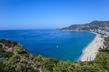 Alanya kalesinden Akdeniz manzarası. Türkiye