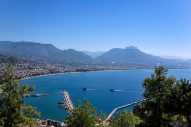 Alanya kalesinden Akdeniz manzarası. Türkiye