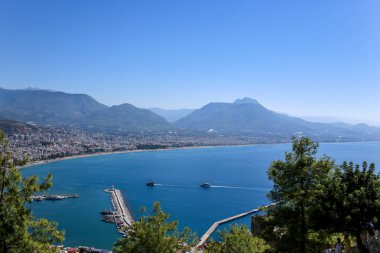 Alanya kalesinden Akdeniz manzarası. Türkiye