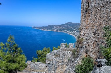 Alanya kalesinden Akdeniz manzarası. Türkiye