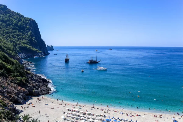 Alanya Kalesinden Akdeniz Manzarası Türkiye — Stok fotoğraf