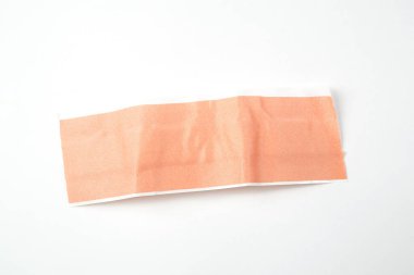 Tıbbi bakteriyel yapışkan alçı beyaz izole sırt Grou