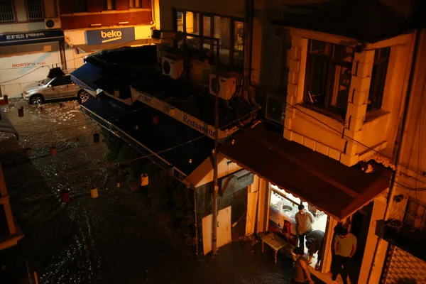 Istanbul Kumkapi Turquie 2017 Vue Depuis Fenêtre Sur Les Rues — Photo