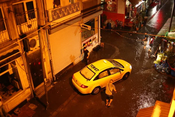 Istanbul Kumkapi Turquie 2017 Vue Depuis Fenêtre Sur Les Rues — Photo