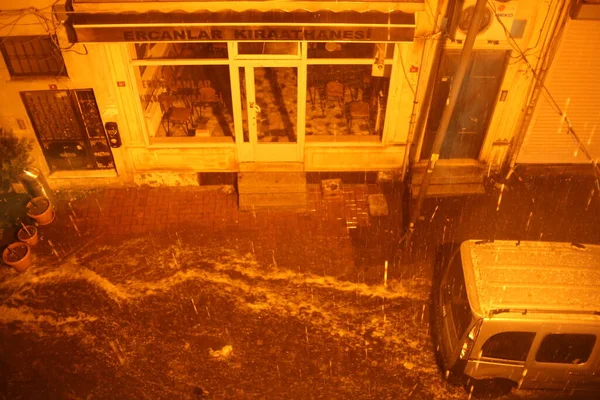 Istanbul Kumkapi Turquie 2017 Vue Depuis Fenêtre Sur Les Rues — Photo