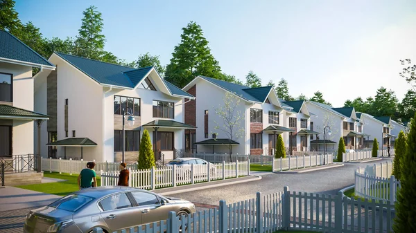 Yazlık şehir 3D çizimi