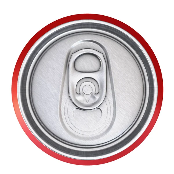 Render Drink Can Isolated White Clipping Path — Stock Photo, Image