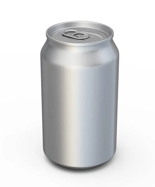 Render Soda Drinks Can Isolated White Clipping Path — Stock Photo, Image