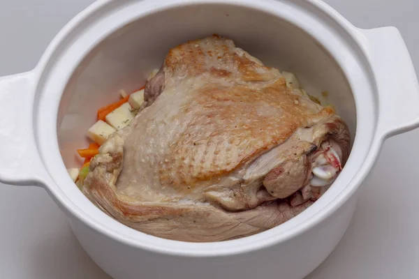 Oven ready turkey thigh casserole Stock Image
