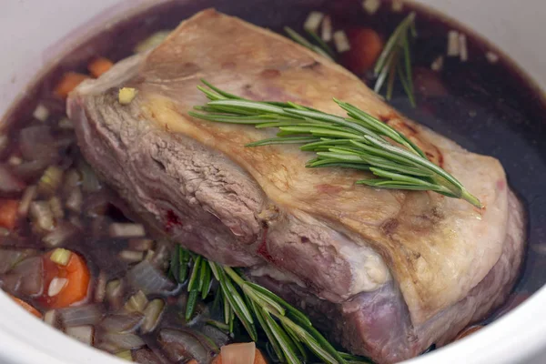 Lamb shoulder ready to braise Stock Picture