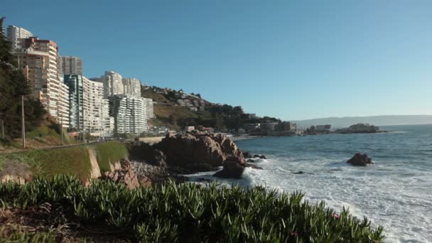 Bahía Cochoa Vina Del Mar Chile — Vídeos de Stock