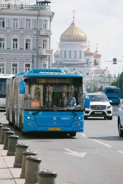 Autobús de transporte público de Moscú —  Fotos de Stock