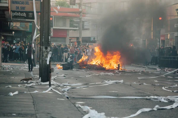 Şili 'deki protestolar — Stok fotoğraf