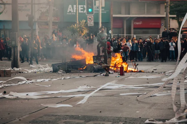 Protestas en Chile —  Fotos de Stock