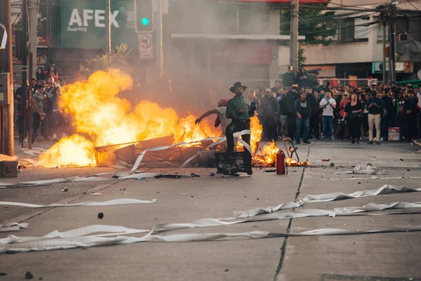 Protesty v Chile — Stock fotografie