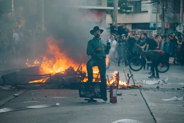 Protesty v Chile — Stock fotografie