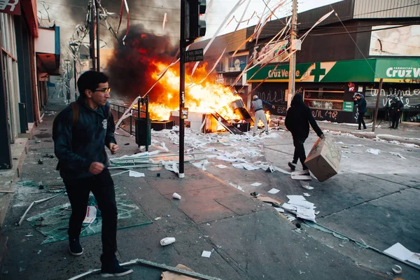 Protestas en Chile — Foto de Stock