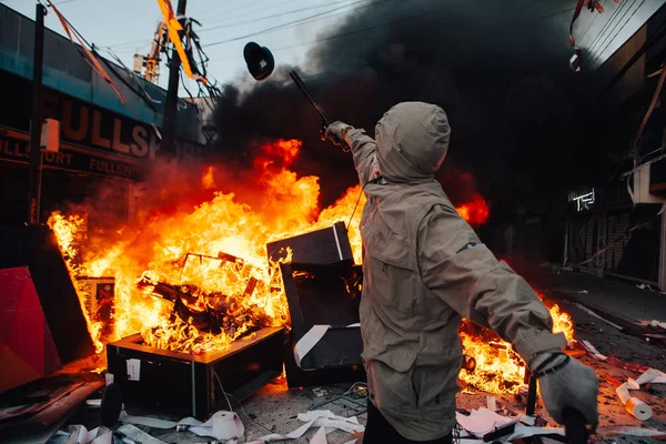 Protester i Chile — Stockfoto