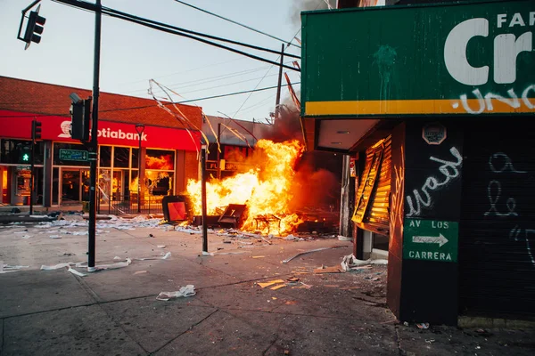 Şili 'deki protestolar — Stok fotoğraf