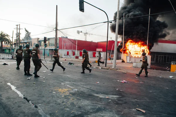 Şili 'deki protestolar — Stok fotoğraf