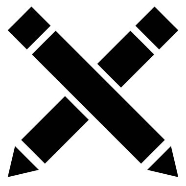 Kalem simgesi, ofis, okul, sanat, sabit kavramları simgesi