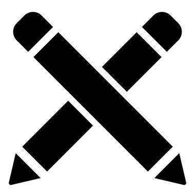 Kalem simgesi, ofis, okul, sanat, sabit kavramları simgesi