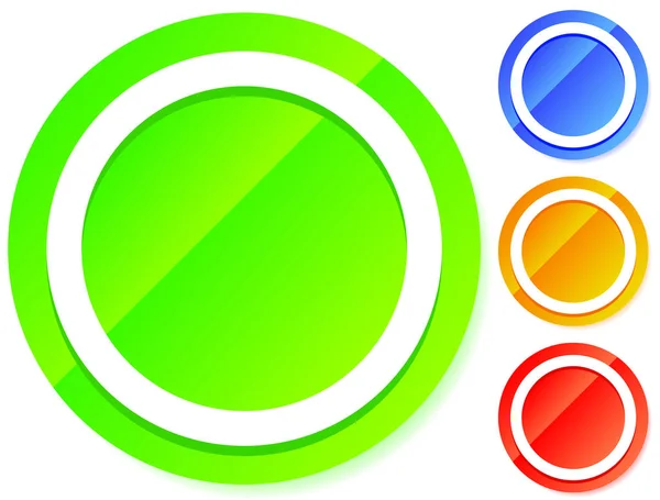 な色のボタン要素です ベクトル テンプレート — ストックベクタ