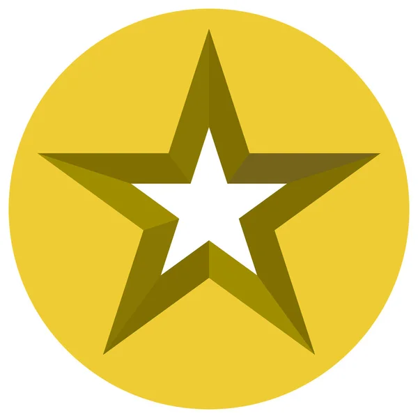 Stern Kreis Geschnitten Star Icon Star Cliparts — Stockvektor