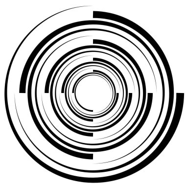 Sarmal, girdap, dön soyut öğe üzerinde beyaz