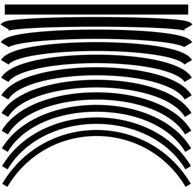 Siyah ve beyaz soyut öğe üzerinde beyaz