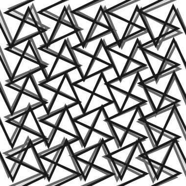 Siyah ve beyaz soyut öğe üzerinde beyaz