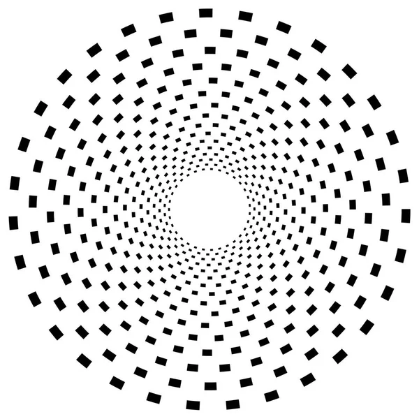 Spirale Tourbillon Tourbillon Élément Abstrait Sur Blanc — Image vectorielle