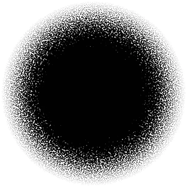 Yarım ton öğe üzerinde beyaz daire içine alın. Dairesel solan daireler dışa