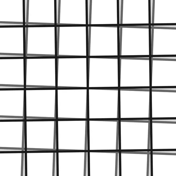 Elemento Blanco Negro Abstracto Sobre Blanco — Vector de stock