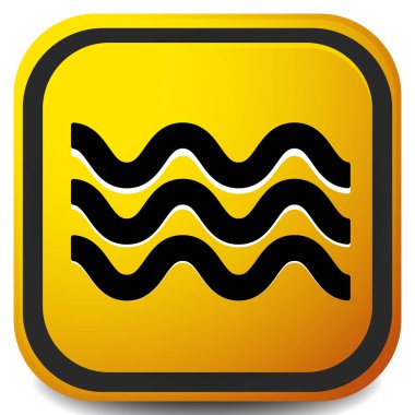 Dalgalar simgesi. Simge su sallayarak için. Okyanus, deniz, havuz simgesi