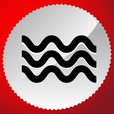 Dalgalar simgesi. Simge su sallayarak için. Okyanus, deniz, havuz simgesi