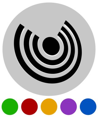 Verilirken, ışınları, sinyal Temalar için çemberler simgesiyle