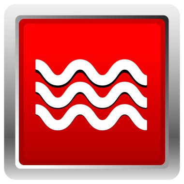 Dalgalar simgesi. Simge su sallayarak için. Okyanus, deniz, havuz simgesi