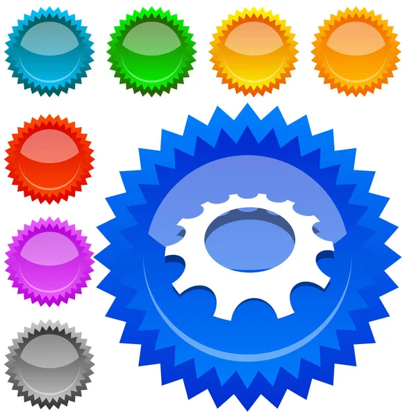 Engrenagem, ícone de roda de engrenagem para reparo, desenvolvimento e temas semelhantes — Vetor de Stock