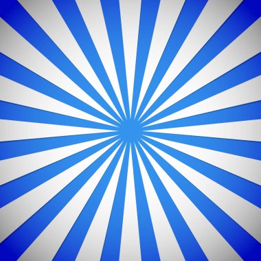 Işınları, yıldız patlaması, kuvvetli güneş ışığı arka plan mavi.