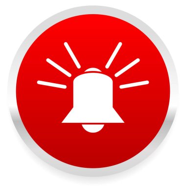 Zil zili. Alarm, acil, siren, güvenlik sistemi vektör.