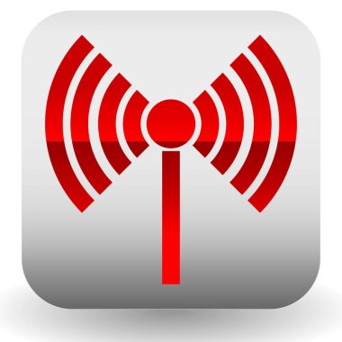 radyo istasyonu, radyo iletim, kablosuz bağlantı, anten, ileten simgeler vektör öğeleri.