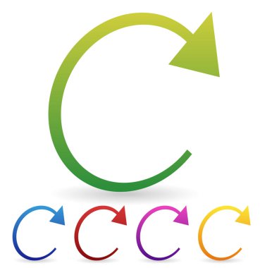 Dolaşım için ok elemanı, döngü, kavramları yeniden, vektör.