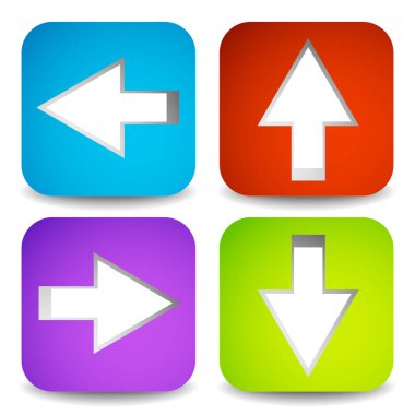 renkli ok grafik. EPS 10 vektör