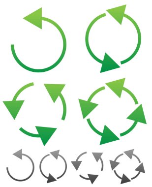 Dolaşım için ok elemanı, döngü, kavramları yeniden, vektör.