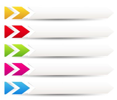 Yatay afiş veya düğme şablonları için boş alan ile 